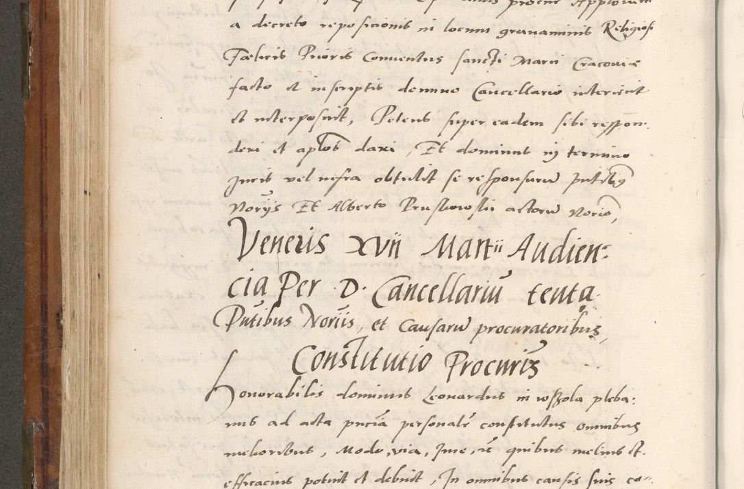 Zdjęcie nr 397 dla obiektu archiwalnego: Volumen unicum actorum episcopalium R. D. Andreae Zebrzydowski, episcopi Cracoviensis ducis Severiae ab a. D. 1551 usque ad annum 1560 mensem majum inclusive, quorum index ad finem praesentis voluminis adnotatus.