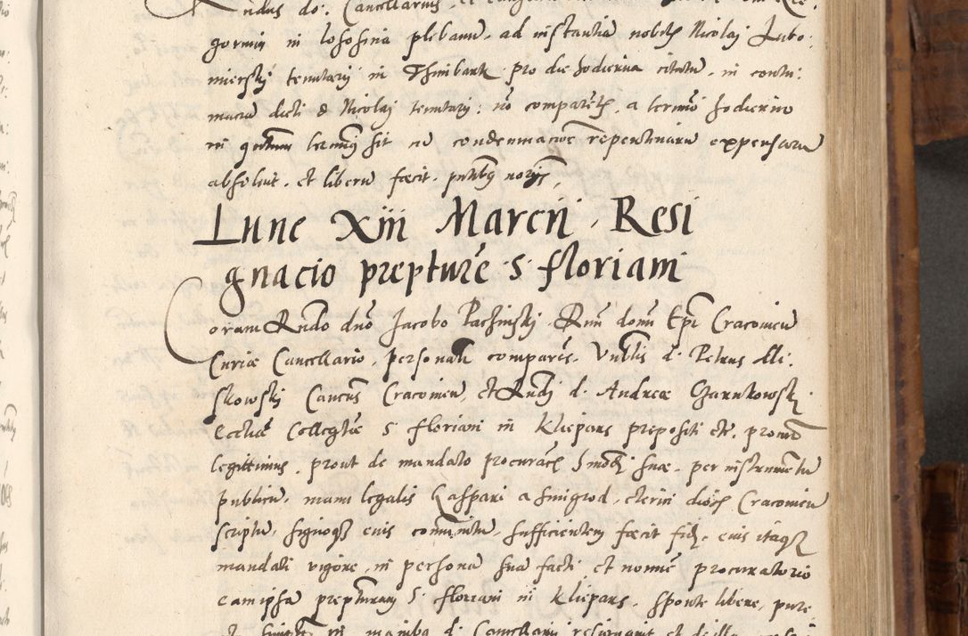 Zdjęcie nr 386 dla obiektu archiwalnego: Volumen unicum actorum episcopalium R. D. Andreae Zebrzydowski, episcopi Cracoviensis ducis Severiae ab a. D. 1551 usque ad annum 1560 mensem majum inclusive, quorum index ad finem praesentis voluminis adnotatus.