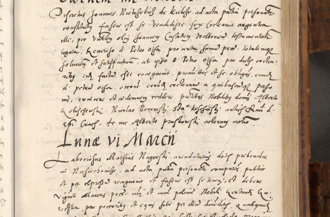 Zdjęcie nr 376 dla obiektu archiwalnego: Volumen unicum actorum episcopalium R. D. Andreae Zebrzydowski, episcopi Cracoviensis ducis Severiae ab a. D. 1551 usque ad annum 1560 mensem majum inclusive, quorum index ad finem praesentis voluminis adnotatus.
