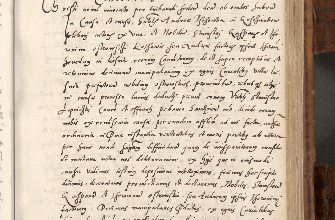 Zdjęcie nr 374 dla obiektu archiwalnego: Volumen unicum actorum episcopalium R. D. Andreae Zebrzydowski, episcopi Cracoviensis ducis Severiae ab a. D. 1551 usque ad annum 1560 mensem majum inclusive, quorum index ad finem praesentis voluminis adnotatus.