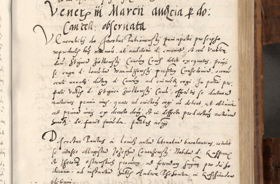 Zdjęcie nr 372 dla obiektu archiwalnego: Volumen unicum actorum episcopalium R. D. Andreae Zebrzydowski, episcopi Cracoviensis ducis Severiae ab a. D. 1551 usque ad annum 1560 mensem majum inclusive, quorum index ad finem praesentis voluminis adnotatus.