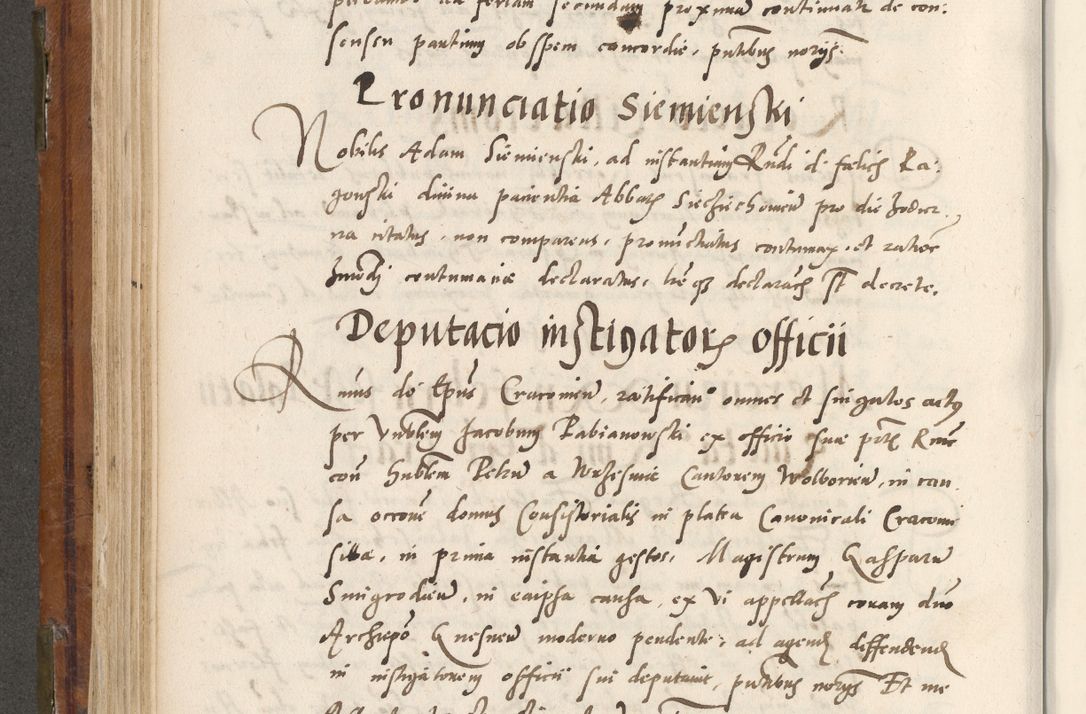 Zdjęcie nr 361 dla obiektu archiwalnego: Volumen unicum actorum episcopalium R. D. Andreae Zebrzydowski, episcopi Cracoviensis ducis Severiae ab a. D. 1551 usque ad annum 1560 mensem majum inclusive, quorum index ad finem praesentis voluminis adnotatus.