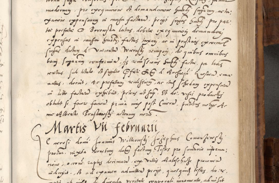 Zdjęcie nr 348 dla obiektu archiwalnego: Volumen unicum actorum episcopalium R. D. Andreae Zebrzydowski, episcopi Cracoviensis ducis Severiae ab a. D. 1551 usque ad annum 1560 mensem majum inclusive, quorum index ad finem praesentis voluminis adnotatus.
