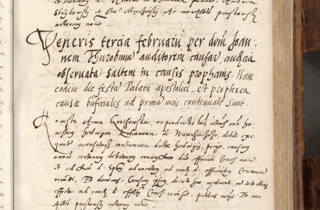 Zdjęcie nr 346 dla obiektu archiwalnego: Volumen unicum actorum episcopalium R. D. Andreae Zebrzydowski, episcopi Cracoviensis ducis Severiae ab a. D. 1551 usque ad annum 1560 mensem majum inclusive, quorum index ad finem praesentis voluminis adnotatus.