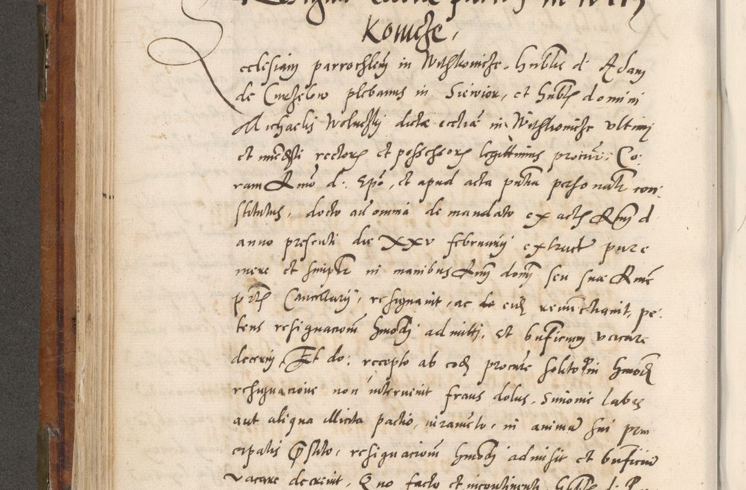 Zdjęcie nr 337 dla obiektu archiwalnego: Volumen unicum actorum episcopalium R. D. Andreae Zebrzydowski, episcopi Cracoviensis ducis Severiae ab a. D. 1551 usque ad annum 1560 mensem majum inclusive, quorum index ad finem praesentis voluminis adnotatus.