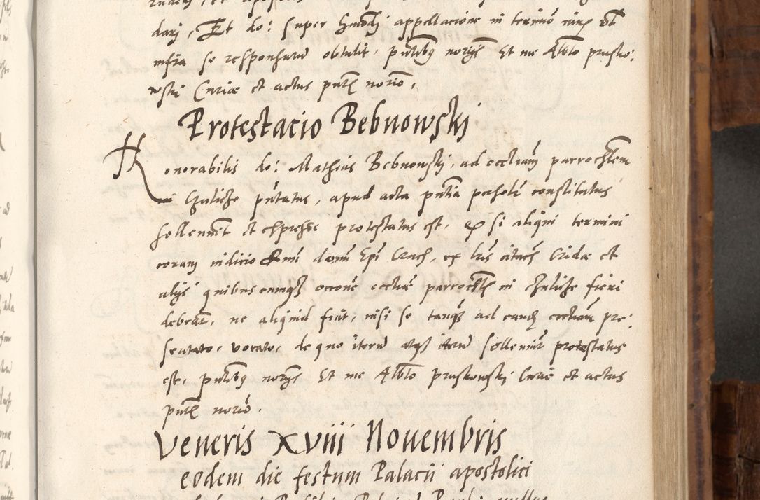 Zdjęcie nr 324 dla obiektu archiwalnego: Volumen unicum actorum episcopalium R. D. Andreae Zebrzydowski, episcopi Cracoviensis ducis Severiae ab a. D. 1551 usque ad annum 1560 mensem majum inclusive, quorum index ad finem praesentis voluminis adnotatus.