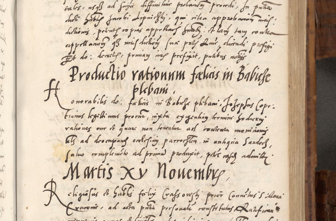 Zdjęcie nr 318 dla obiektu archiwalnego: Volumen unicum actorum episcopalium R. D. Andreae Zebrzydowski, episcopi Cracoviensis ducis Severiae ab a. D. 1551 usque ad annum 1560 mensem majum inclusive, quorum index ad finem praesentis voluminis adnotatus.