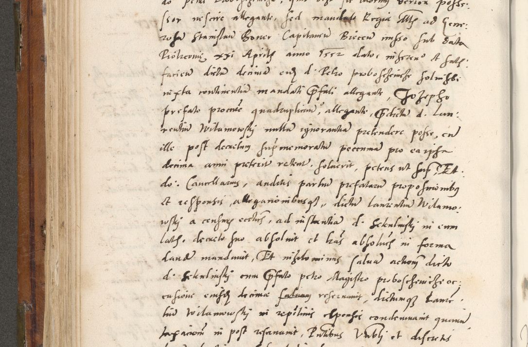Zdjęcie nr 309 dla obiektu archiwalnego: Volumen unicum actorum episcopalium R. D. Andreae Zebrzydowski, episcopi Cracoviensis ducis Severiae ab a. D. 1551 usque ad annum 1560 mensem majum inclusive, quorum index ad finem praesentis voluminis adnotatus.