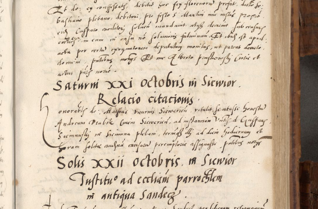 Zdjęcie nr 304 dla obiektu archiwalnego: Volumen unicum actorum episcopalium R. D. Andreae Zebrzydowski, episcopi Cracoviensis ducis Severiae ab a. D. 1551 usque ad annum 1560 mensem majum inclusive, quorum index ad finem praesentis voluminis adnotatus.