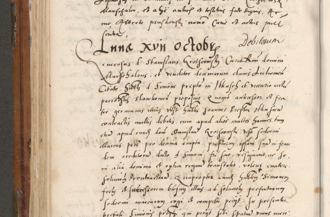 Zdjęcie nr 303 dla obiektu archiwalnego: Volumen unicum actorum episcopalium R. D. Andreae Zebrzydowski, episcopi Cracoviensis ducis Severiae ab a. D. 1551 usque ad annum 1560 mensem majum inclusive, quorum index ad finem praesentis voluminis adnotatus.