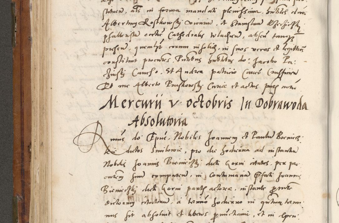 Zdjęcie nr 301 dla obiektu archiwalnego: Volumen unicum actorum episcopalium R. D. Andreae Zebrzydowski, episcopi Cracoviensis ducis Severiae ab a. D. 1551 usque ad annum 1560 mensem majum inclusive, quorum index ad finem praesentis voluminis adnotatus.