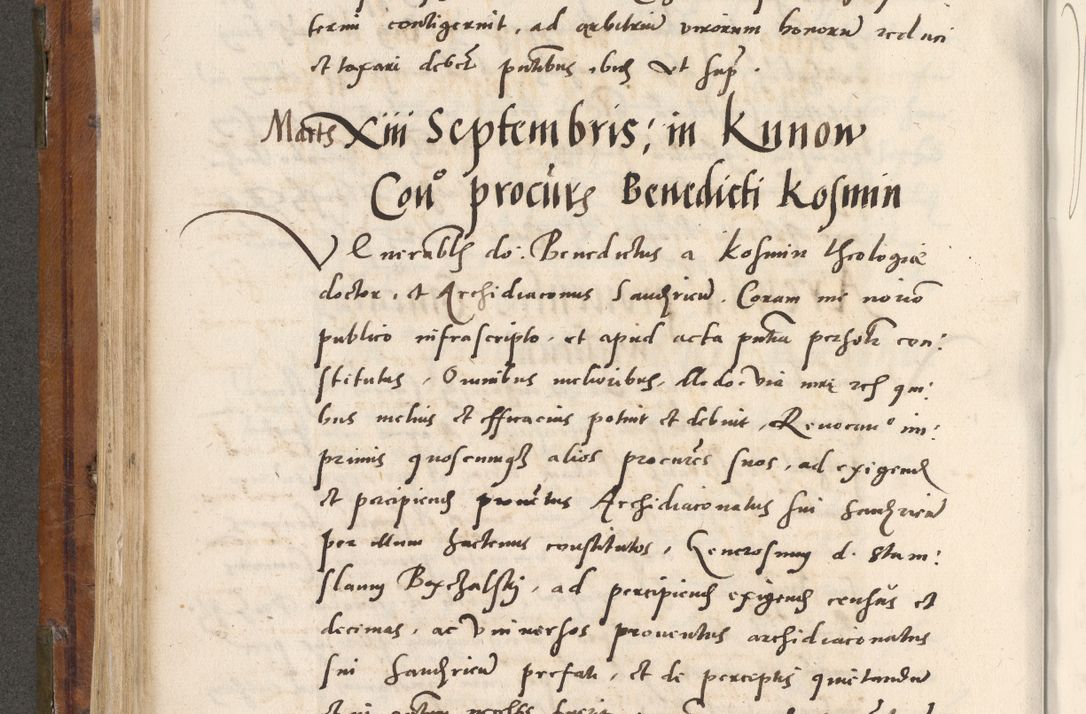 Zdjęcie nr 295 dla obiektu archiwalnego: Volumen unicum actorum episcopalium R. D. Andreae Zebrzydowski, episcopi Cracoviensis ducis Severiae ab a. D. 1551 usque ad annum 1560 mensem majum inclusive, quorum index ad finem praesentis voluminis adnotatus.
