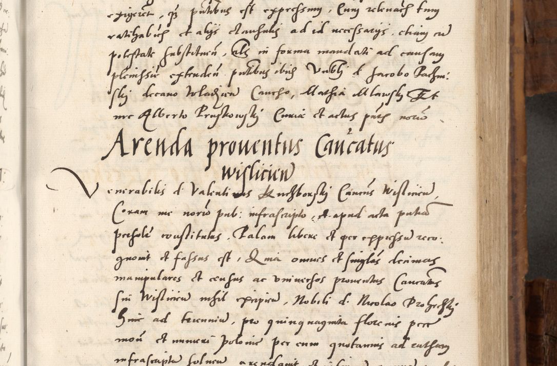 Zdjęcie nr 294 dla obiektu archiwalnego: Volumen unicum actorum episcopalium R. D. Andreae Zebrzydowski, episcopi Cracoviensis ducis Severiae ab a. D. 1551 usque ad annum 1560 mensem majum inclusive, quorum index ad finem praesentis voluminis adnotatus.