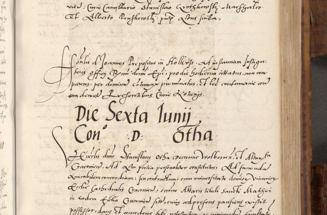 Zdjęcie nr 278 dla obiektu archiwalnego: Volumen unicum actorum episcopalium R. D. Andreae Zebrzydowski, episcopi Cracoviensis ducis Severiae ab a. D. 1551 usque ad annum 1560 mensem majum inclusive, quorum index ad finem praesentis voluminis adnotatus.