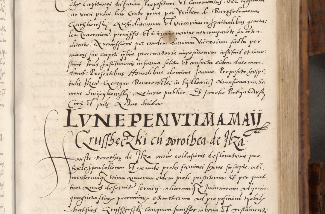 Zdjęcie nr 274 dla obiektu archiwalnego: Volumen unicum actorum episcopalium R. D. Andreae Zebrzydowski, episcopi Cracoviensis ducis Severiae ab a. D. 1551 usque ad annum 1560 mensem majum inclusive, quorum index ad finem praesentis voluminis adnotatus.