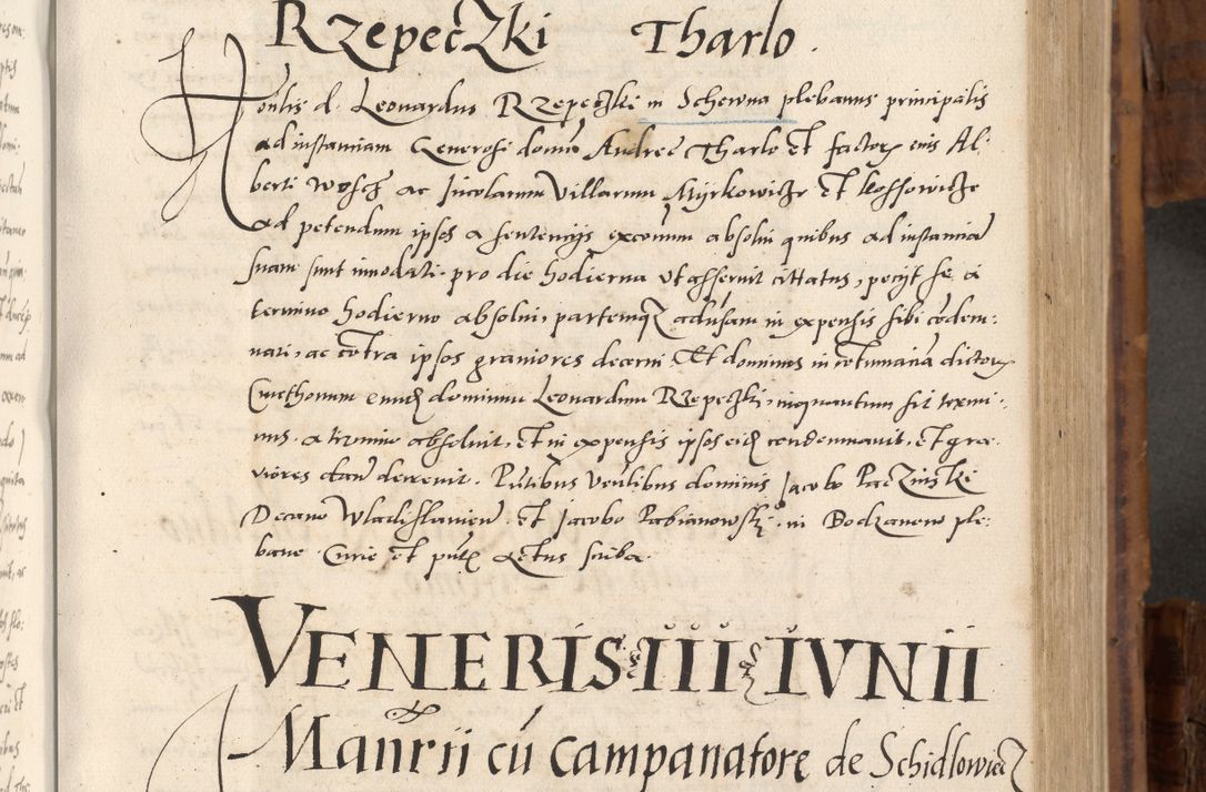 Zdjęcie nr 276 dla obiektu archiwalnego: Volumen unicum actorum episcopalium R. D. Andreae Zebrzydowski, episcopi Cracoviensis ducis Severiae ab a. D. 1551 usque ad annum 1560 mensem majum inclusive, quorum index ad finem praesentis voluminis adnotatus.