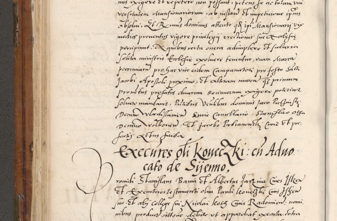 Zdjęcie nr 277 dla obiektu archiwalnego: Volumen unicum actorum episcopalium R. D. Andreae Zebrzydowski, episcopi Cracoviensis ducis Severiae ab a. D. 1551 usque ad annum 1560 mensem majum inclusive, quorum index ad finem praesentis voluminis adnotatus.