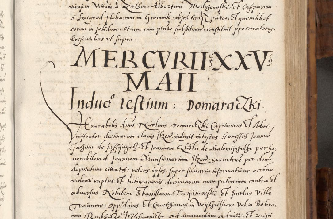Zdjęcie nr 270 dla obiektu archiwalnego: Volumen unicum actorum episcopalium R. D. Andreae Zebrzydowski, episcopi Cracoviensis ducis Severiae ab a. D. 1551 usque ad annum 1560 mensem majum inclusive, quorum index ad finem praesentis voluminis adnotatus.
