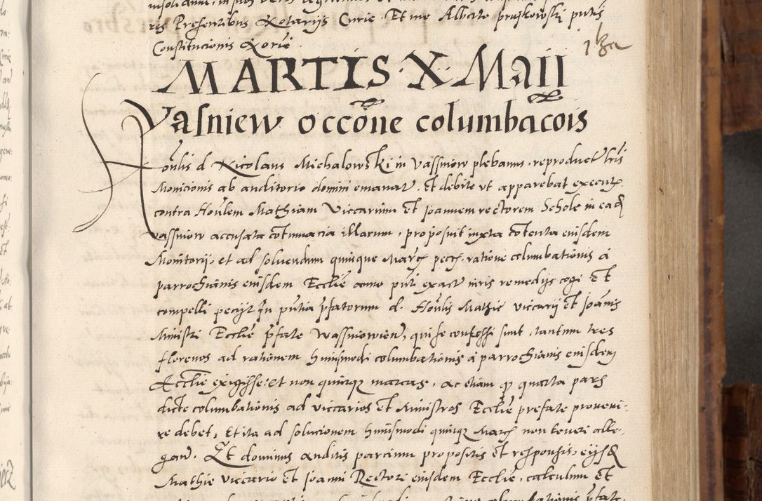 Zdjęcie nr 260 dla obiektu archiwalnego: Volumen unicum actorum episcopalium R. D. Andreae Zebrzydowski, episcopi Cracoviensis ducis Severiae ab a. D. 1551 usque ad annum 1560 mensem majum inclusive, quorum index ad finem praesentis voluminis adnotatus.