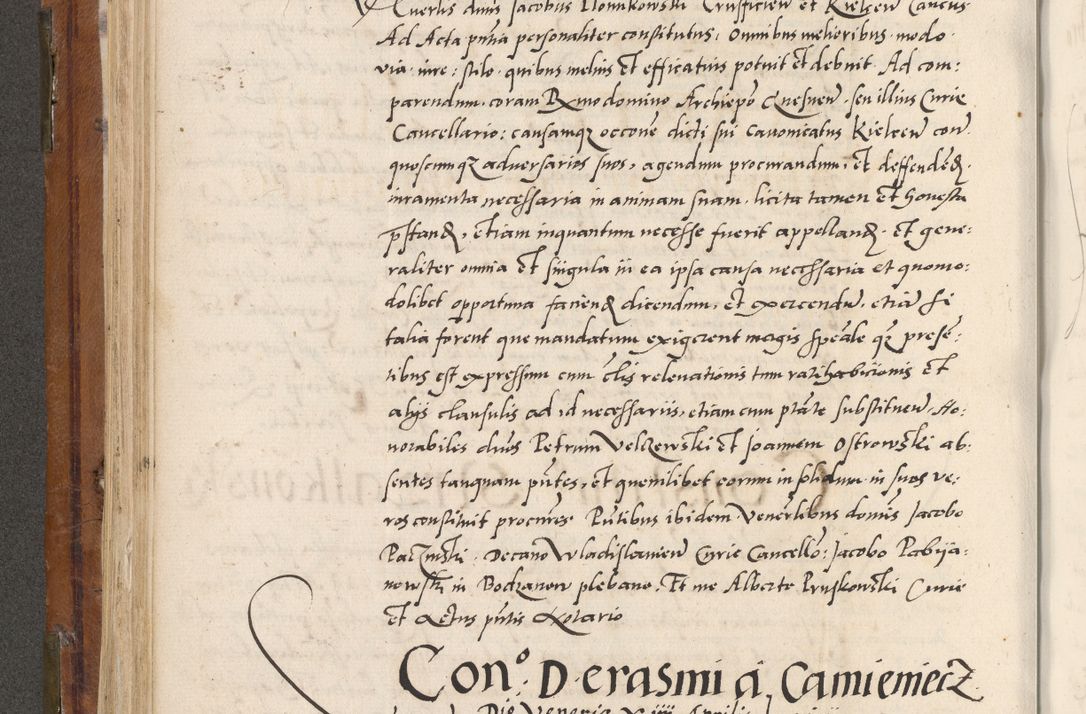 Zdjęcie nr 259 dla obiektu archiwalnego: Volumen unicum actorum episcopalium R. D. Andreae Zebrzydowski, episcopi Cracoviensis ducis Severiae ab a. D. 1551 usque ad annum 1560 mensem majum inclusive, quorum index ad finem praesentis voluminis adnotatus.