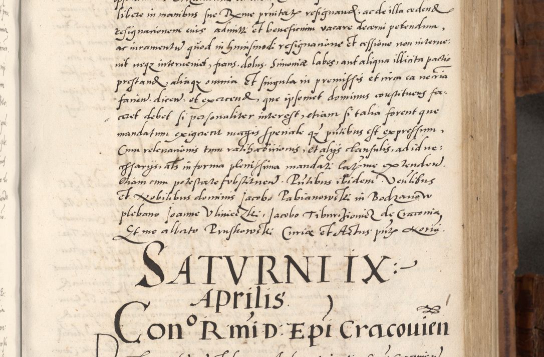 Zdjęcie nr 256 dla obiektu archiwalnego: Volumen unicum actorum episcopalium R. D. Andreae Zebrzydowski, episcopi Cracoviensis ducis Severiae ab a. D. 1551 usque ad annum 1560 mensem majum inclusive, quorum index ad finem praesentis voluminis adnotatus.