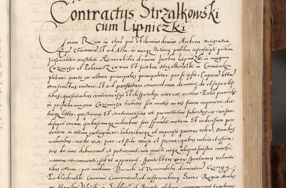 Zdjęcie nr 250 dla obiektu archiwalnego: Volumen unicum actorum episcopalium R. D. Andreae Zebrzydowski, episcopi Cracoviensis ducis Severiae ab a. D. 1551 usque ad annum 1560 mensem majum inclusive, quorum index ad finem praesentis voluminis adnotatus.