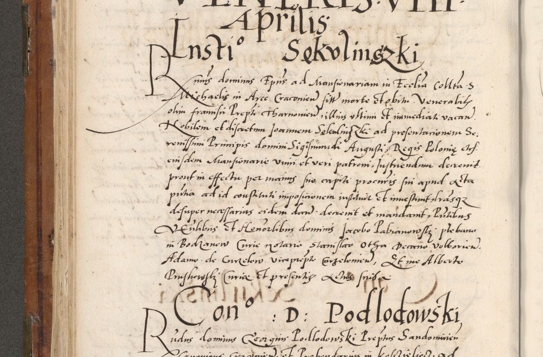 Zdjęcie nr 249 dla obiektu archiwalnego: Volumen unicum actorum episcopalium R. D. Andreae Zebrzydowski, episcopi Cracoviensis ducis Severiae ab a. D. 1551 usque ad annum 1560 mensem majum inclusive, quorum index ad finem praesentis voluminis adnotatus.