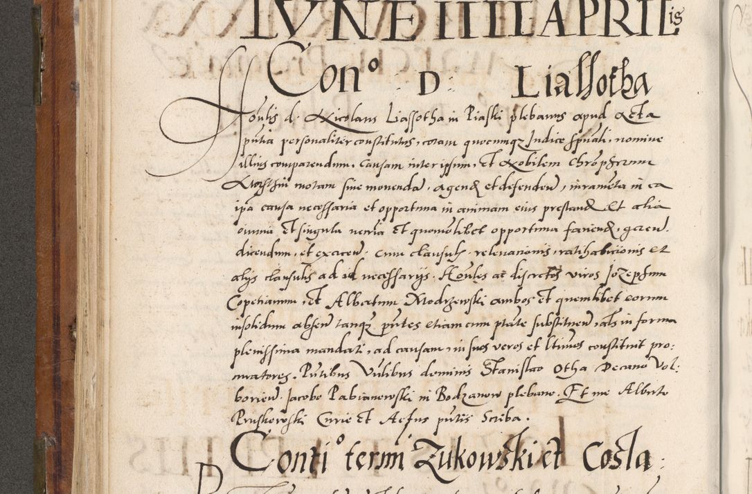 Zdjęcie nr 245 dla obiektu archiwalnego: Volumen unicum actorum episcopalium R. D. Andreae Zebrzydowski, episcopi Cracoviensis ducis Severiae ab a. D. 1551 usque ad annum 1560 mensem majum inclusive, quorum index ad finem praesentis voluminis adnotatus.
