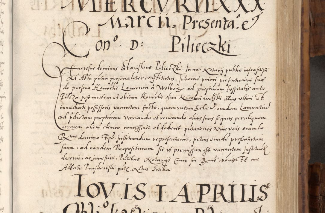Zdjęcie nr 244 dla obiektu archiwalnego: Volumen unicum actorum episcopalium R. D. Andreae Zebrzydowski, episcopi Cracoviensis ducis Severiae ab a. D. 1551 usque ad annum 1560 mensem majum inclusive, quorum index ad finem praesentis voluminis adnotatus.