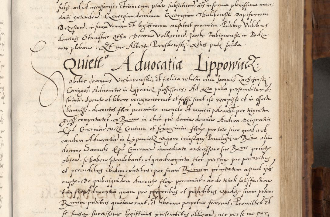 Zdjęcie nr 242 dla obiektu archiwalnego: Volumen unicum actorum episcopalium R. D. Andreae Zebrzydowski, episcopi Cracoviensis ducis Severiae ab a. D. 1551 usque ad annum 1560 mensem majum inclusive, quorum index ad finem praesentis voluminis adnotatus.