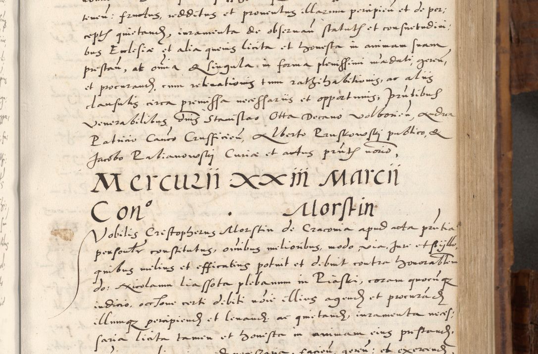 Zdjęcie nr 236 dla obiektu archiwalnego: Volumen unicum actorum episcopalium R. D. Andreae Zebrzydowski, episcopi Cracoviensis ducis Severiae ab a. D. 1551 usque ad annum 1560 mensem majum inclusive, quorum index ad finem praesentis voluminis adnotatus.