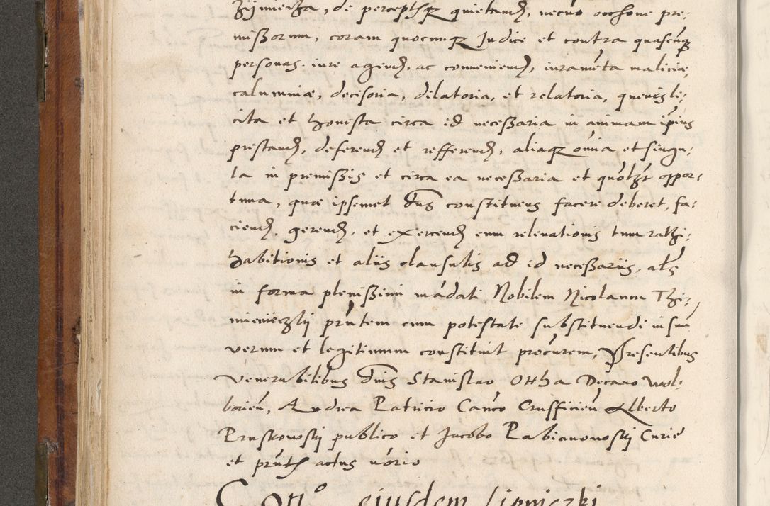 Zdjęcie nr 235 dla obiektu archiwalnego: Volumen unicum actorum episcopalium R. D. Andreae Zebrzydowski, episcopi Cracoviensis ducis Severiae ab a. D. 1551 usque ad annum 1560 mensem majum inclusive, quorum index ad finem praesentis voluminis adnotatus.
