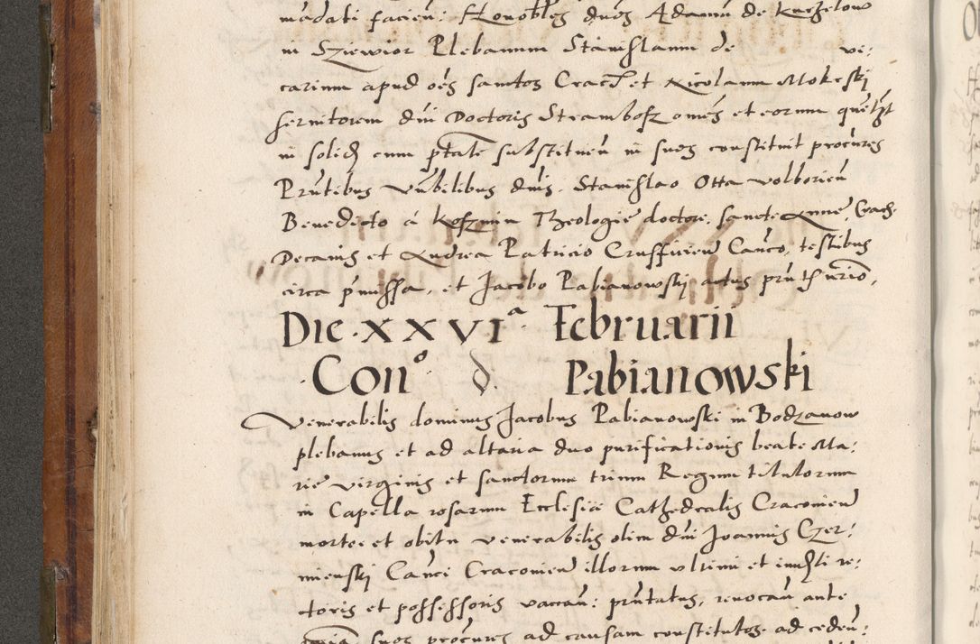 Zdjęcie nr 217 dla obiektu archiwalnego: Volumen unicum actorum episcopalium R. D. Andreae Zebrzydowski, episcopi Cracoviensis ducis Severiae ab a. D. 1551 usque ad annum 1560 mensem majum inclusive, quorum index ad finem praesentis voluminis adnotatus.