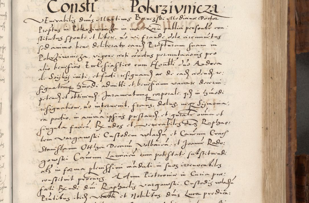 Zdjęcie nr 214 dla obiektu archiwalnego: Volumen unicum actorum episcopalium R. D. Andreae Zebrzydowski, episcopi Cracoviensis ducis Severiae ab a. D. 1551 usque ad annum 1560 mensem majum inclusive, quorum index ad finem praesentis voluminis adnotatus.