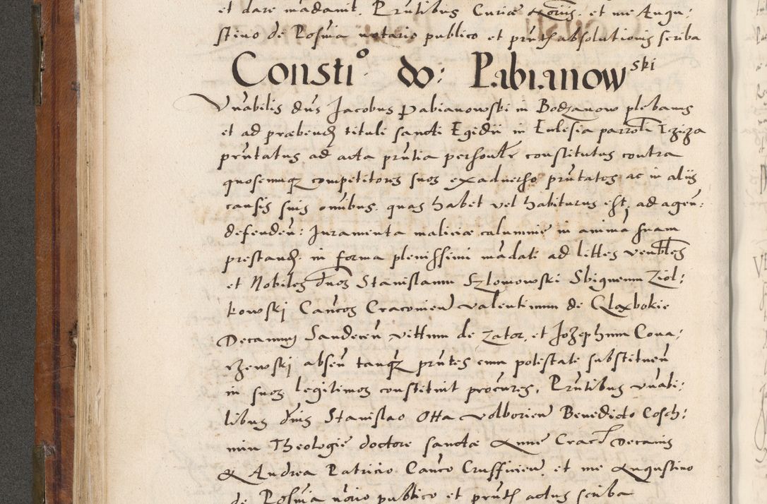 Zdjęcie nr 215 dla obiektu archiwalnego: Volumen unicum actorum episcopalium R. D. Andreae Zebrzydowski, episcopi Cracoviensis ducis Severiae ab a. D. 1551 usque ad annum 1560 mensem majum inclusive, quorum index ad finem praesentis voluminis adnotatus.