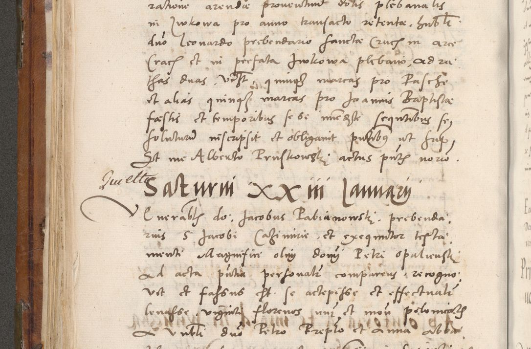 Zdjęcie nr 209 dla obiektu archiwalnego: Volumen unicum actorum episcopalium R. D. Andreae Zebrzydowski, episcopi Cracoviensis ducis Severiae ab a. D. 1551 usque ad annum 1560 mensem majum inclusive, quorum index ad finem praesentis voluminis adnotatus.