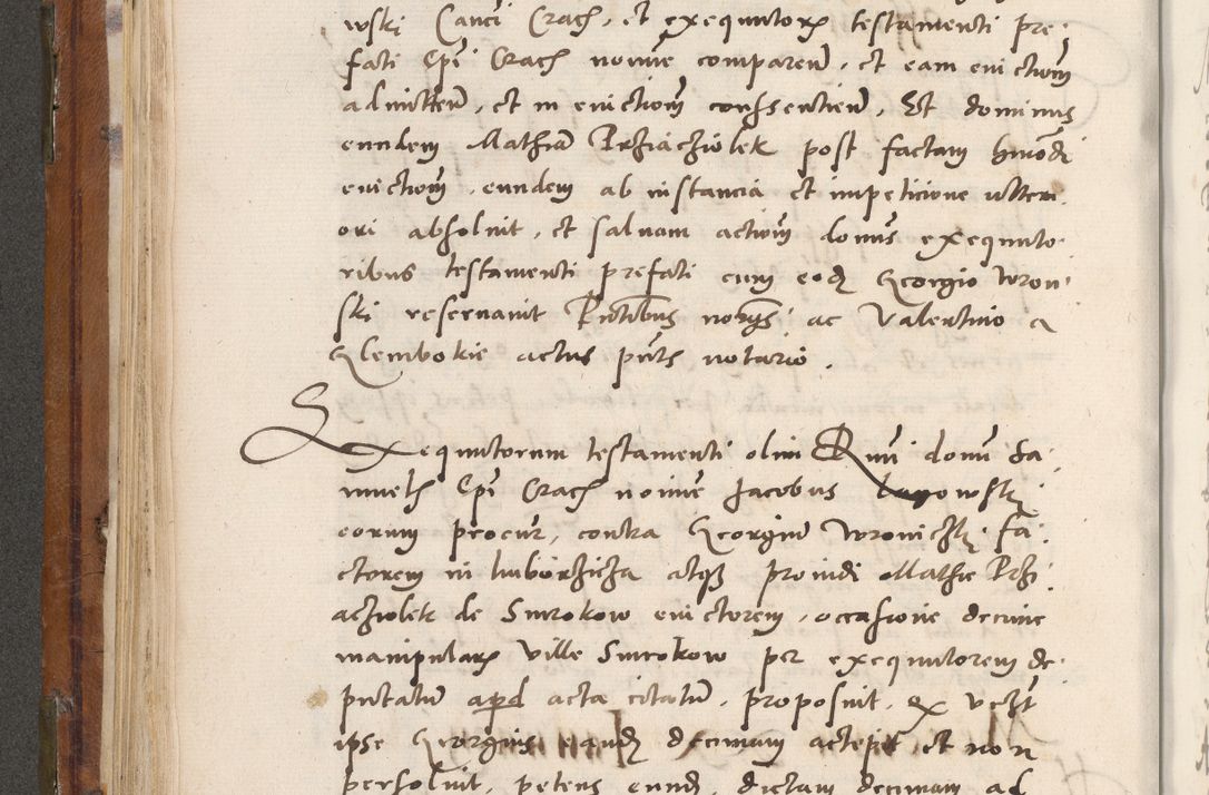 Zdjęcie nr 207 dla obiektu archiwalnego: Volumen unicum actorum episcopalium R. D. Andreae Zebrzydowski, episcopi Cracoviensis ducis Severiae ab a. D. 1551 usque ad annum 1560 mensem majum inclusive, quorum index ad finem praesentis voluminis adnotatus.