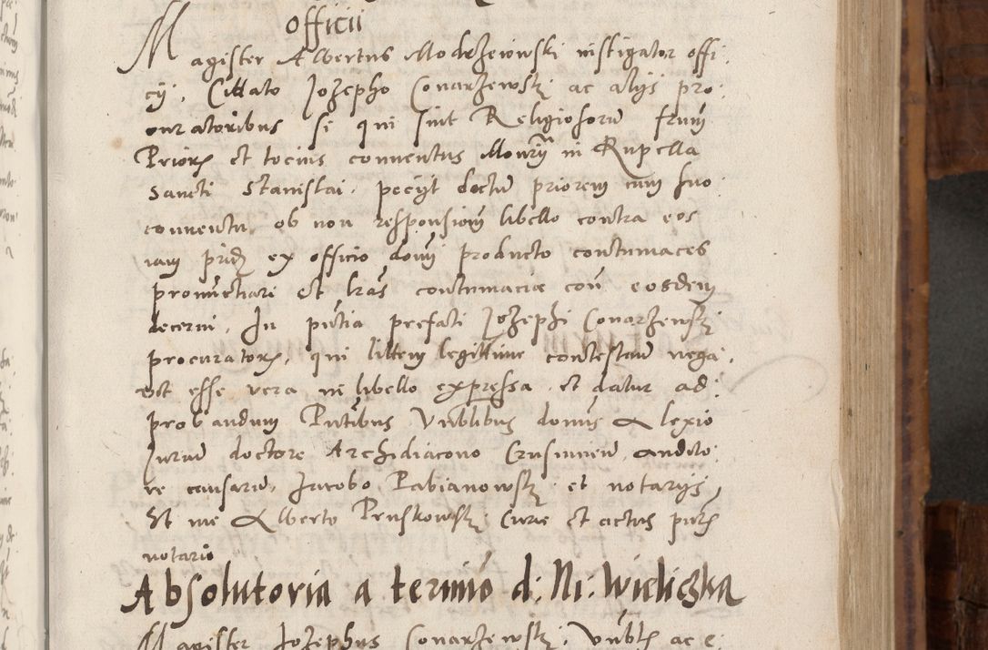Zdjęcie nr 208 dla obiektu archiwalnego: Volumen unicum actorum episcopalium R. D. Andreae Zebrzydowski, episcopi Cracoviensis ducis Severiae ab a. D. 1551 usque ad annum 1560 mensem majum inclusive, quorum index ad finem praesentis voluminis adnotatus.