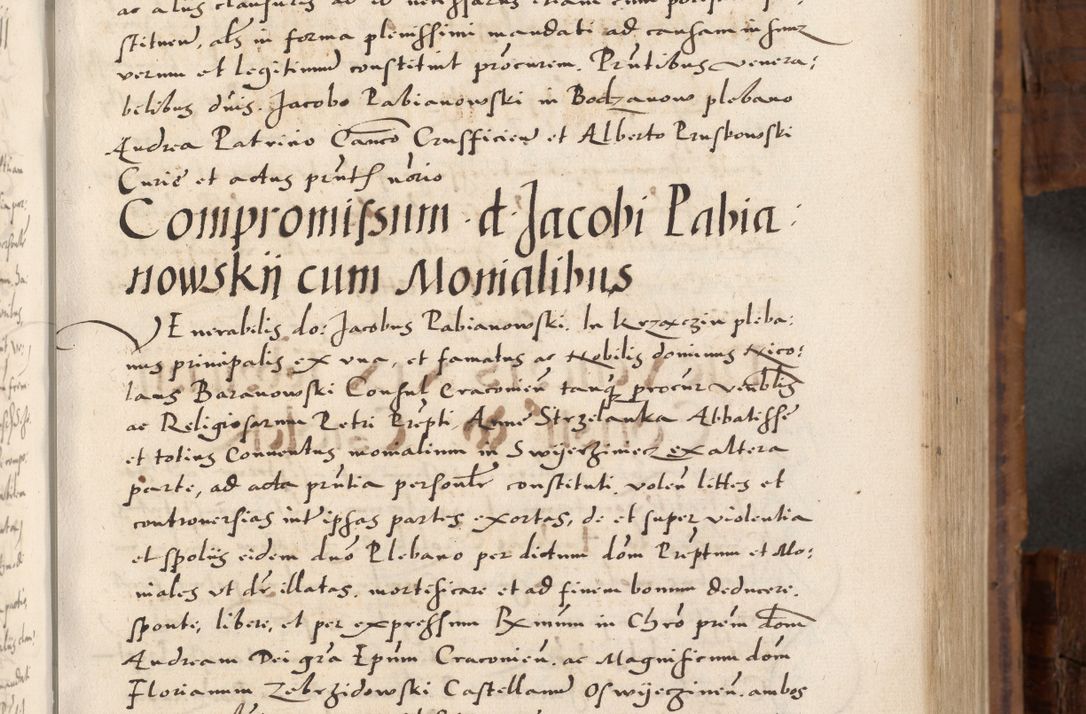 Zdjęcie nr 212 dla obiektu archiwalnego: Volumen unicum actorum episcopalium R. D. Andreae Zebrzydowski, episcopi Cracoviensis ducis Severiae ab a. D. 1551 usque ad annum 1560 mensem majum inclusive, quorum index ad finem praesentis voluminis adnotatus.