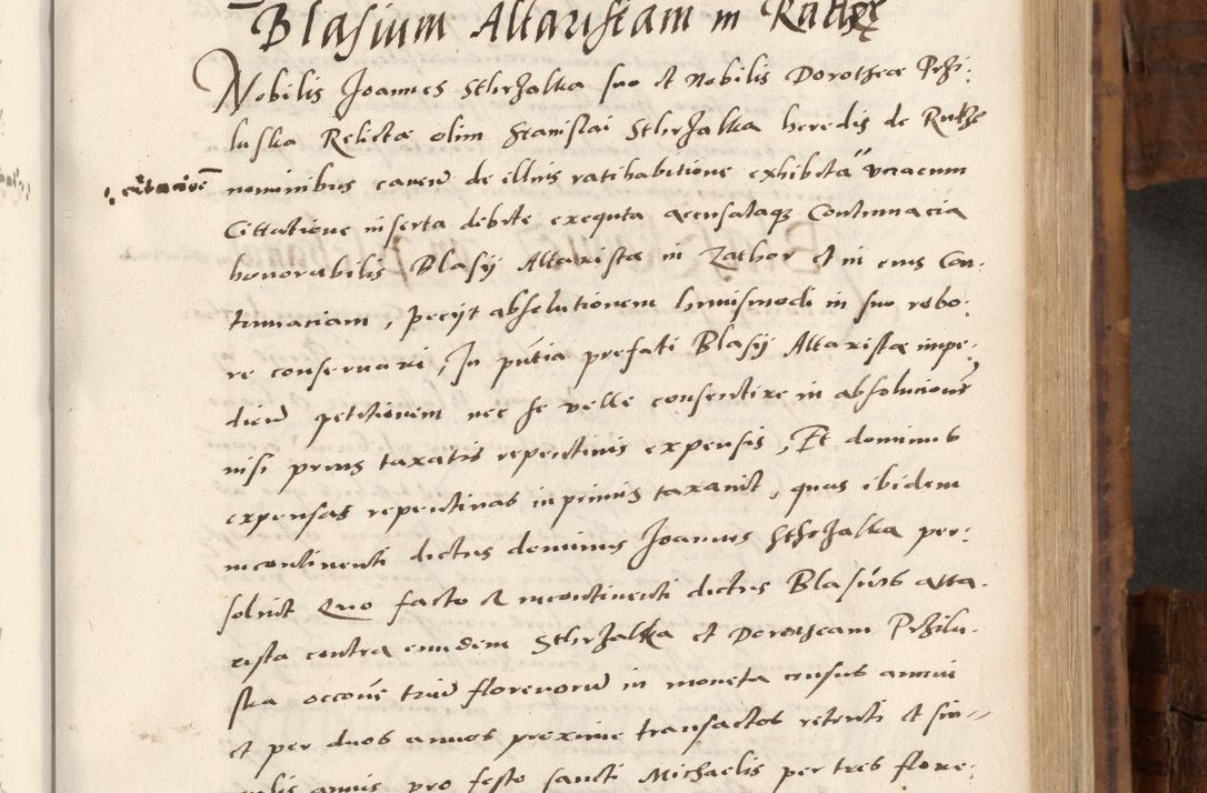 Zdjęcie nr 404 dla obiektu archiwalnego: Volumen unicum actorum episcopalium R. D. Andreae Zebrzydowski, episcopi Cracoviensis ducis Severiae ab a. D. 1551 usque ad annum 1560 mensem majum inclusive, quorum index ad finem praesentis voluminis adnotatus.