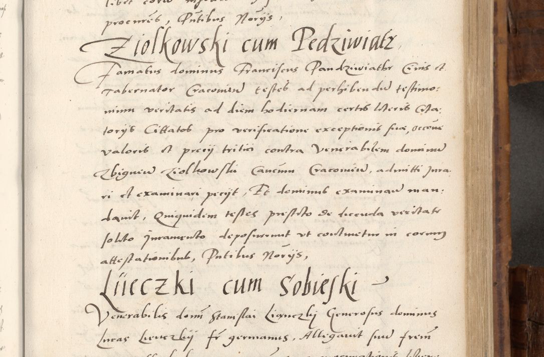 Zdjęcie nr 398 dla obiektu archiwalnego: Volumen unicum actorum episcopalium R. D. Andreae Zebrzydowski, episcopi Cracoviensis ducis Severiae ab a. D. 1551 usque ad annum 1560 mensem majum inclusive, quorum index ad finem praesentis voluminis adnotatus.