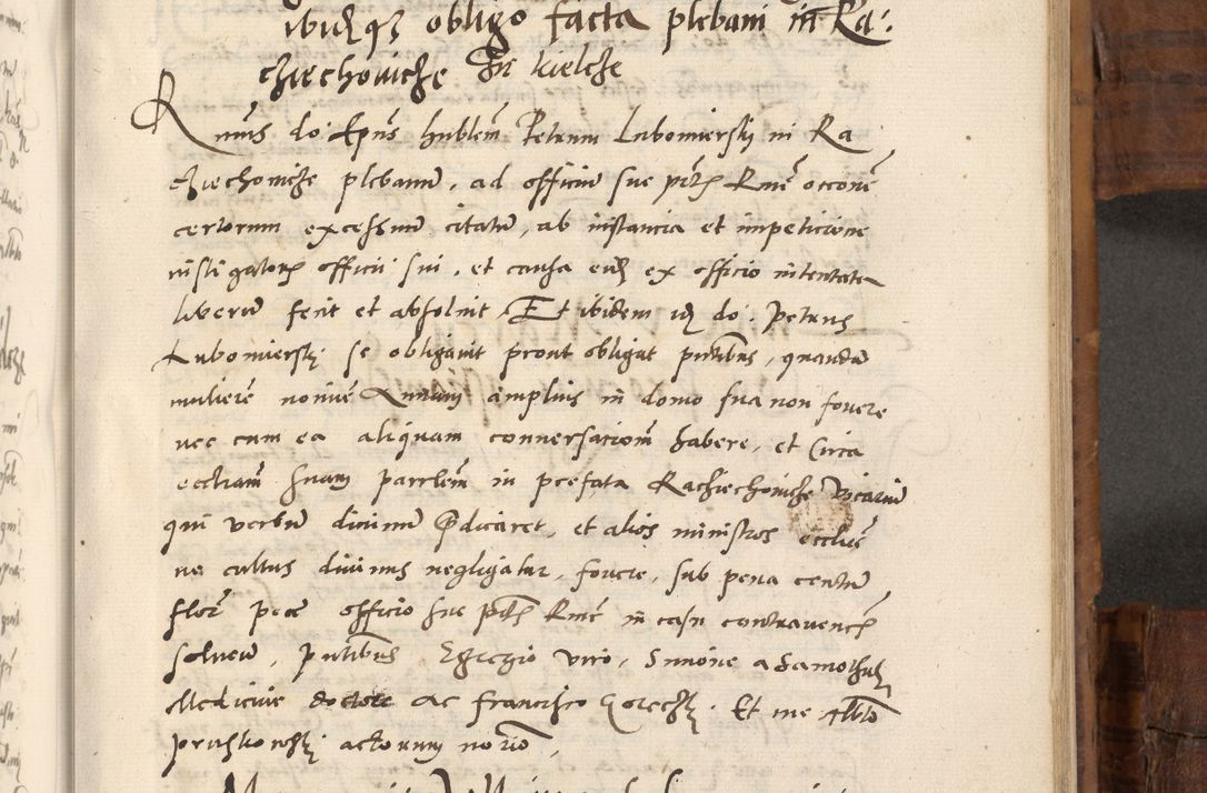 Zdjęcie nr 594 dla obiektu archiwalnego: Volumen unicum actorum episcopalium R. D. Andreae Zebrzydowski, episcopi Cracoviensis ducis Severiae ab a. D. 1551 usque ad annum 1560 mensem majum inclusive, quorum index ad finem praesentis voluminis adnotatus.