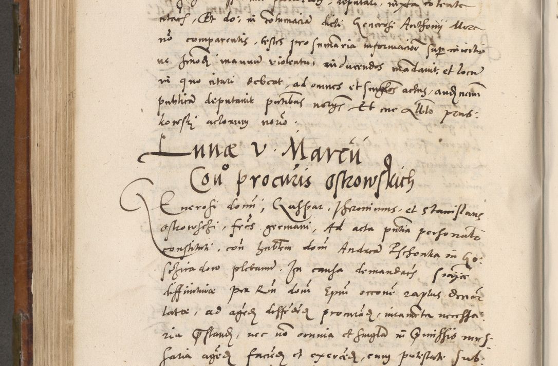Zdjęcie nr 595 dla obiektu archiwalnego: Volumen unicum actorum episcopalium R. D. Andreae Zebrzydowski, episcopi Cracoviensis ducis Severiae ab a. D. 1551 usque ad annum 1560 mensem majum inclusive, quorum index ad finem praesentis voluminis adnotatus.