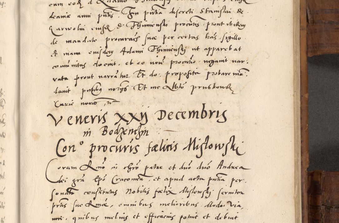 Zdjęcie nr 588 dla obiektu archiwalnego: Volumen unicum actorum episcopalium R. D. Andreae Zebrzydowski, episcopi Cracoviensis ducis Severiae ab a. D. 1551 usque ad annum 1560 mensem majum inclusive, quorum index ad finem praesentis voluminis adnotatus.