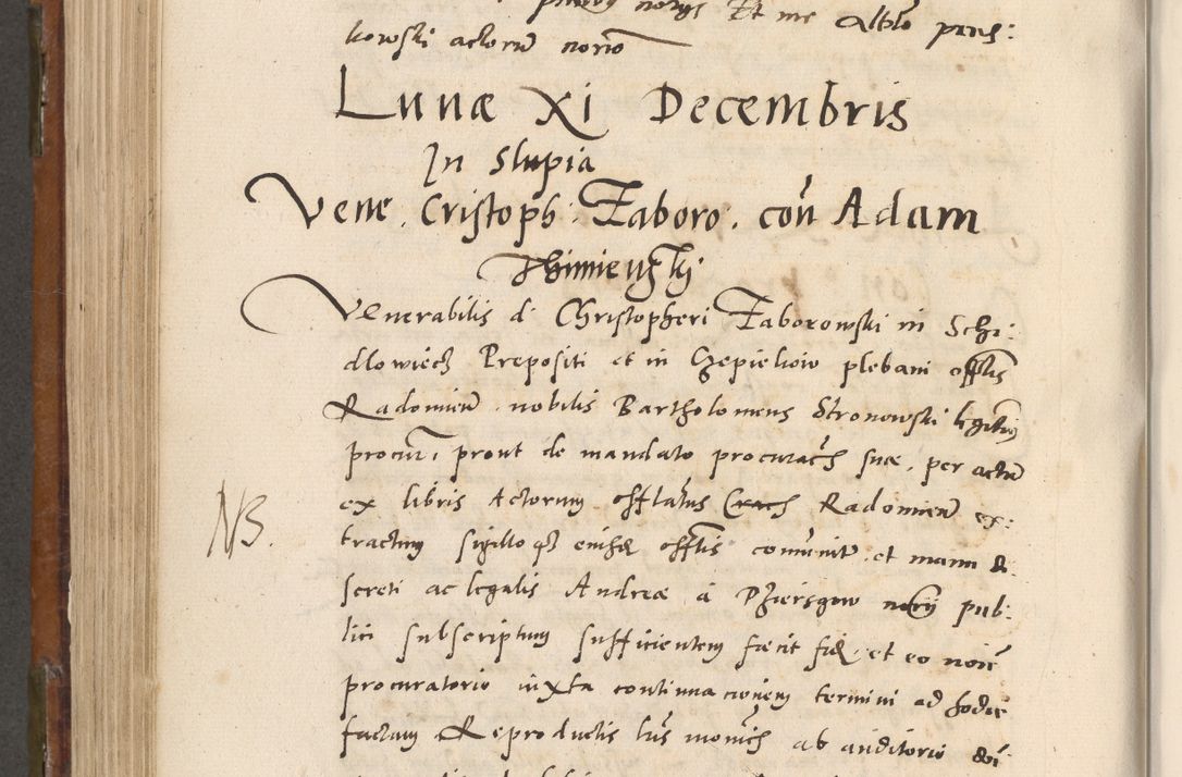 Zdjęcie nr 587 dla obiektu archiwalnego: Volumen unicum actorum episcopalium R. D. Andreae Zebrzydowski, episcopi Cracoviensis ducis Severiae ab a. D. 1551 usque ad annum 1560 mensem majum inclusive, quorum index ad finem praesentis voluminis adnotatus.