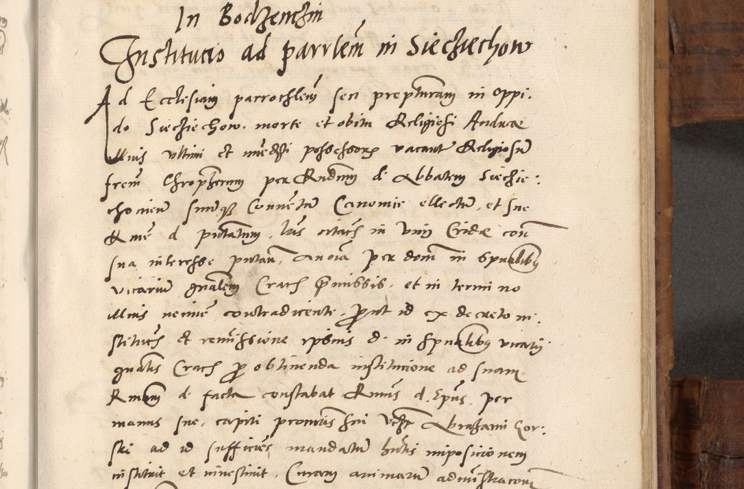 Zdjęcie nr 582 dla obiektu archiwalnego: Volumen unicum actorum episcopalium R. D. Andreae Zebrzydowski, episcopi Cracoviensis ducis Severiae ab a. D. 1551 usque ad annum 1560 mensem majum inclusive, quorum index ad finem praesentis voluminis adnotatus.