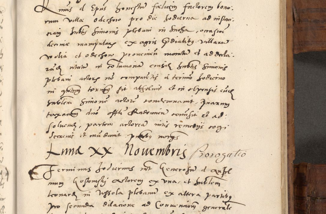 Zdjęcie nr 584 dla obiektu archiwalnego: Volumen unicum actorum episcopalium R. D. Andreae Zebrzydowski, episcopi Cracoviensis ducis Severiae ab a. D. 1551 usque ad annum 1560 mensem majum inclusive, quorum index ad finem praesentis voluminis adnotatus.