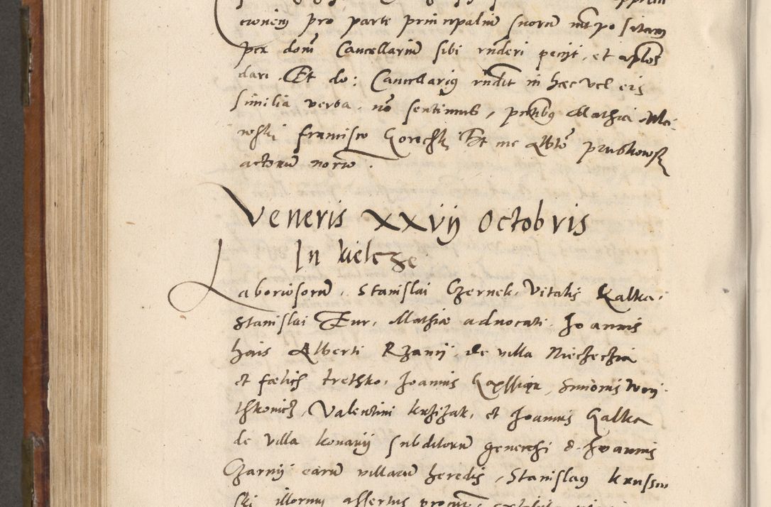 Zdjęcie nr 581 dla obiektu archiwalnego: Volumen unicum actorum episcopalium R. D. Andreae Zebrzydowski, episcopi Cracoviensis ducis Severiae ab a. D. 1551 usque ad annum 1560 mensem majum inclusive, quorum index ad finem praesentis voluminis adnotatus.