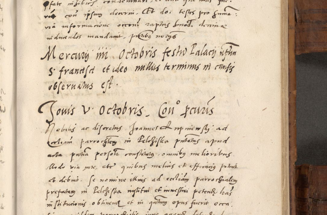 Zdjęcie nr 576 dla obiektu archiwalnego: Volumen unicum actorum episcopalium R. D. Andreae Zebrzydowski, episcopi Cracoviensis ducis Severiae ab a. D. 1551 usque ad annum 1560 mensem majum inclusive, quorum index ad finem praesentis voluminis adnotatus.