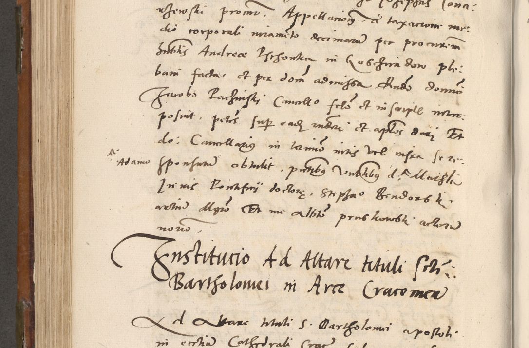 Zdjęcie nr 571 dla obiektu archiwalnego: Volumen unicum actorum episcopalium R. D. Andreae Zebrzydowski, episcopi Cracoviensis ducis Severiae ab a. D. 1551 usque ad annum 1560 mensem majum inclusive, quorum index ad finem praesentis voluminis adnotatus.